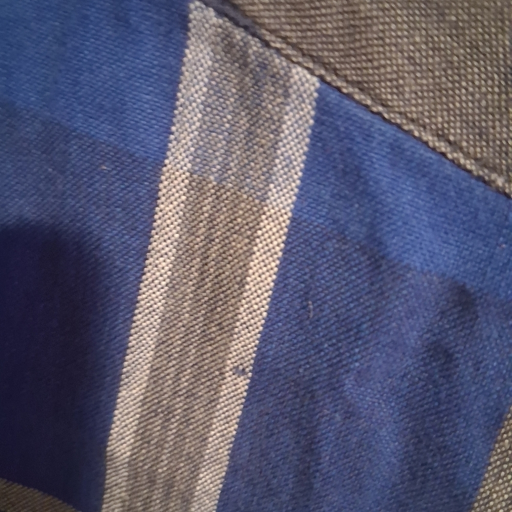 Vintage RALPH LAUREN Blaire 100% Cotton BUTTON DWN Blue Yellow L - Picture 7 of 7